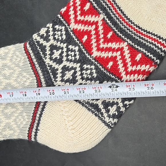 NEW COOPER Pottery Barn Christmas Holiday Stocking Wool Blend Fair Isle - Picture 6 of 10